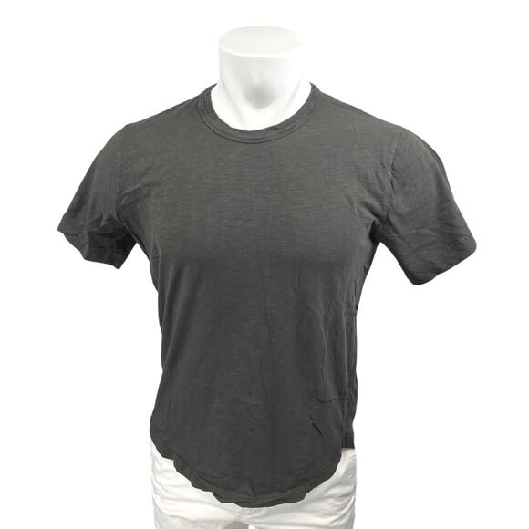 The Cotton Story Men's Black Cotton Short Sleeve Crew Neck Tee T-Shirt Top Sz 2 - Picture 1 of 4